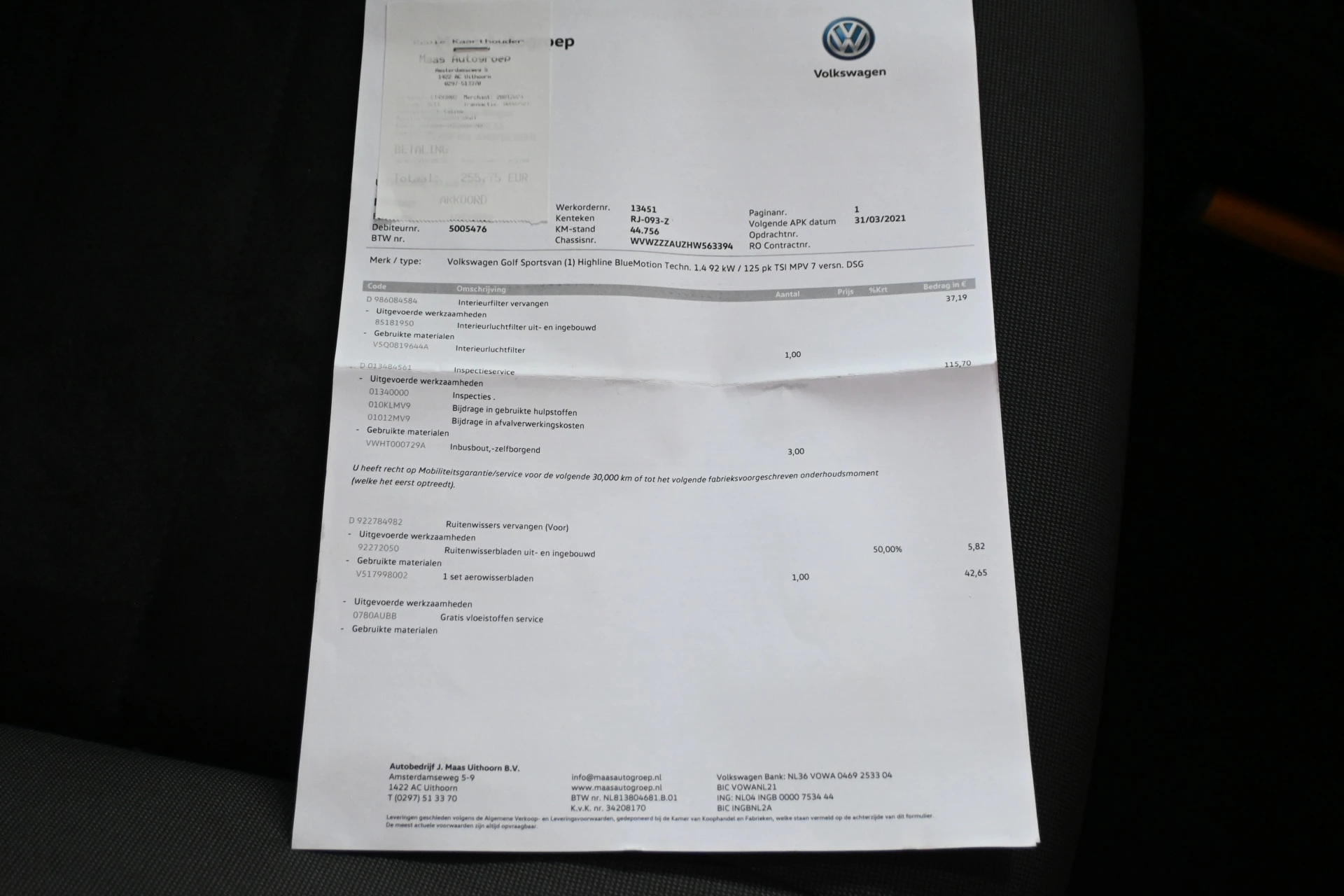 Hoofdafbeelding Volkswagen Golf Sportsvan