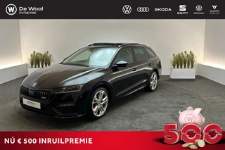 Hoofdafbeelding Škoda Octavia Skoda Octavia Combi 1.4 TSI 245pk DSG RS iV PHEV Business | SoH 92% | Panoramadak, Leder/Alcantara bekleding, 19" LM Velgen |
