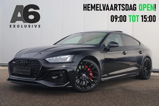 Audi RS5 Sportback 2.9 TFSI RS 5 Quattro 450PK Fabrieksgarantie Black Optic Virtual Cockpit Laser LED B&O HUD Panoramadak Nappa Leder Massage Carbon Inleg Alcantara Stuur 360 Camera Dealer Onderhouden 20 inch LMV Stuur & Stoelverwarming Dynamic Pack