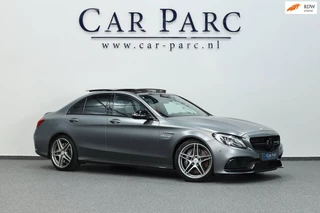 Mercedes-Benz C-klasse AMG 63 MATT/CARBON/KUIPSTOELEN/SFEER/PANO/HALF LEDER+ALCANTARA+S.VERWARMING/19" LMV/CAM/ACC/12 MDN GARANTIE