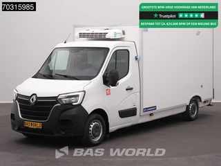 Renault Master 145PK Bi-Temp Lamberet Koelwagen Vriezer Thermo King V-300 MAX SP LED Airco Cruise Parkeersensoren Euro6 Koel Koeler Bakwagen Gekoeld Kühl Kühler Kühlwagen Kühlkoffer Vries Vriezer Vrieswagen Frigo Airco Cruise control