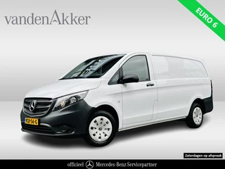 Mercedes-Benz Vito 110 CDI L2 Lang RWD // € 398,- p/mnd // Airco // Achterklep // 12 mnd Garantie // 2000kg // Bank // Radio // CV // Betimmering // Wieldoppen