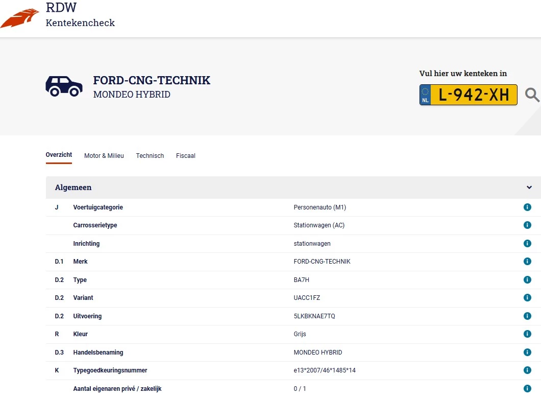 Hoofdafbeelding Ford Mondeo