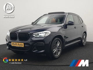 BMW X3 xDrive30e M Sport Plug In Hybrid 292pk Dealer O.H. PHEV | Panodak | Sfeerverlichting | Lederen Sportstoelen Memory & Verwarmd | Stuur Verwarmd | Apple Carplay | Keyless | Cruise Control | Navigatie | DAB | 19"L.M |