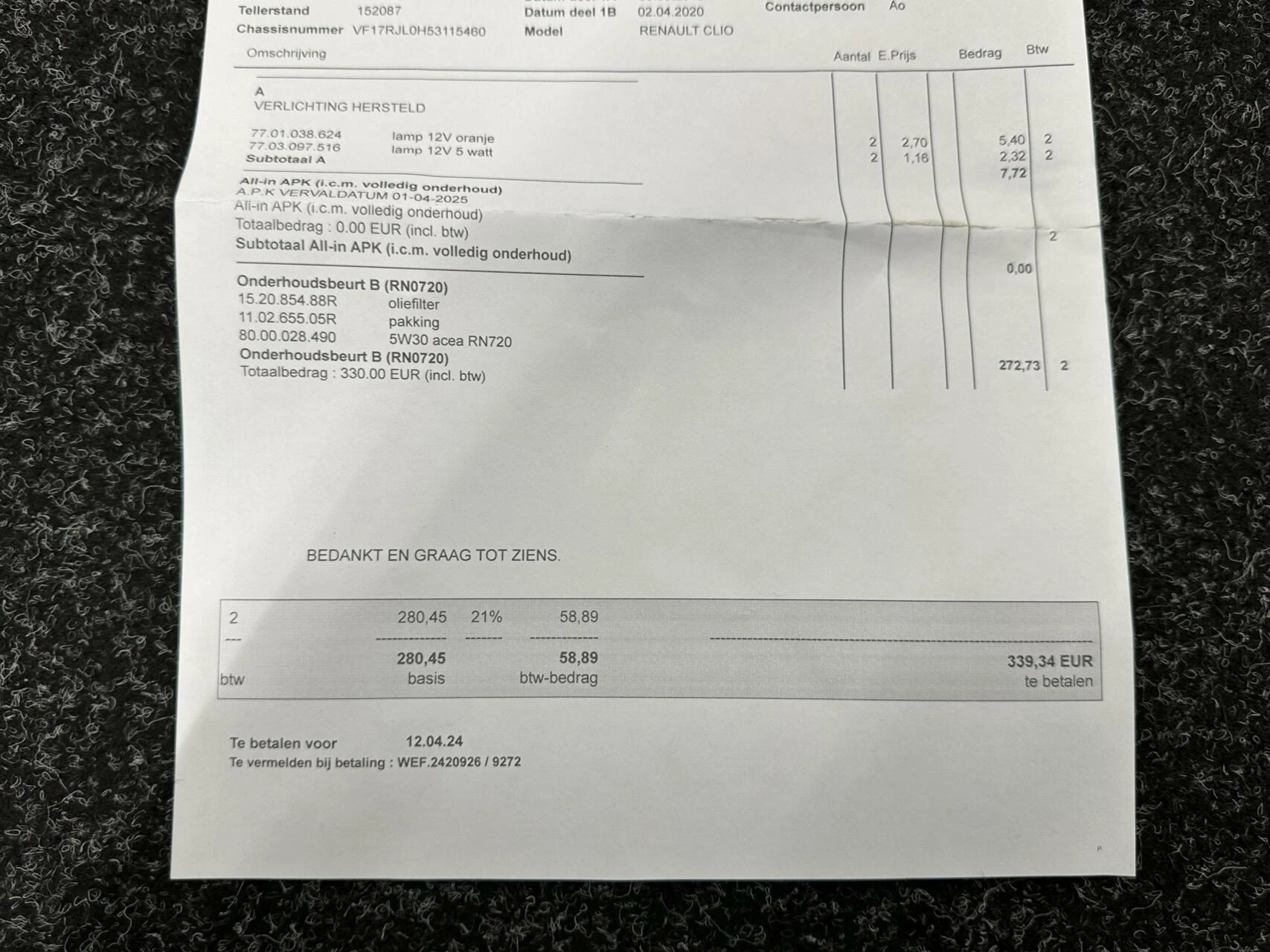 Hoofdafbeelding Renault Clio