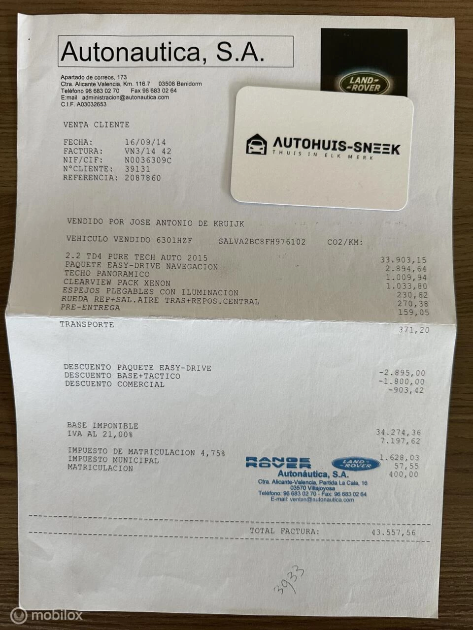 Hoofdafbeelding Land Rover Range Rover Evoque