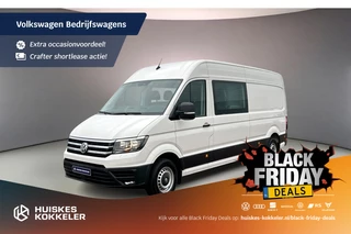 Volkswagen Crafter Dubbelcabine 35 2.0 TDI L4H3 DC Comfortline Rijklaar Prijs | Navigatie | 7 zitplaatsen | Trekhaak |