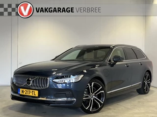 Volvo V90 2.0 T8 AWD Inscription | Navigatie/Android/Apple Carplay | LM Velgen 19" | Elektrisch Glazen Panoramadak | Rondomzicht Camera | Voorstoelen Verwarmd en Geventileerd |