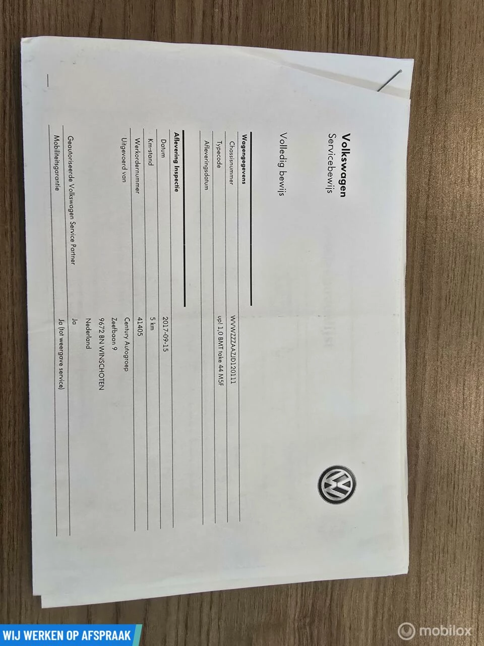 Hoofdafbeelding Volkswagen up!