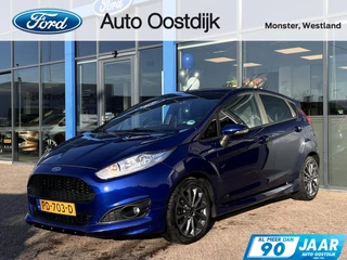 Ford Fiesta 1.0 EcoBoost ST Line 100PK Cruise Navi Parkeersensoren Achter Climate Privacy Glass 16'' Velgen *Sportief*