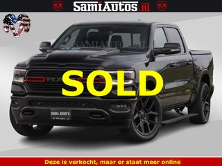 Dodge Ram Pick-Up BLACK OPS | 5.7 V8 4x4 | SPORT NIGHT EDITION | PANORAMA DAK | COMFORT STOELEN | 22 INCH WIELEN | OPEN UITLAAT KLEP ELEKTR | CREW CAB 5 ZIT PLAATSEN | DUBBELE CABINE | DC | Eerste Eigenaar | Origineel Nederlandse auto |