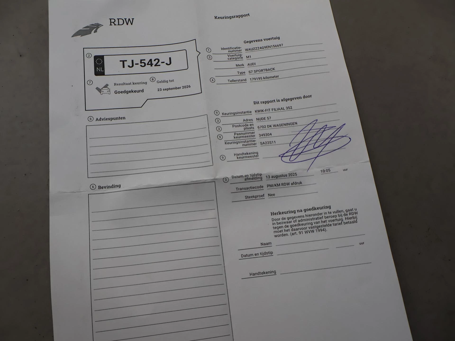 Hoofdafbeelding Audi S7