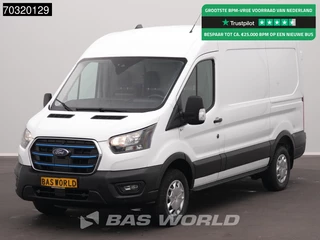 Ford Transit 185pk Elektrisch 68kWh 317km WLTP L2H2 Hoog Dak Navi Airco Cruise Parkeersensoren v+a SYNC4-Display CarPlay L2 Airco Cruise control
