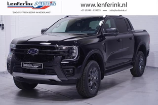 Ford Ranger 2.0 TDCi 205 pk Wildtrack Aut. 2-Zits Navi, LED Leder Zwart, 360 Camera, Adapt. Cruise, 18" LMV, Trekhaak 3.500 kg, Nieuw