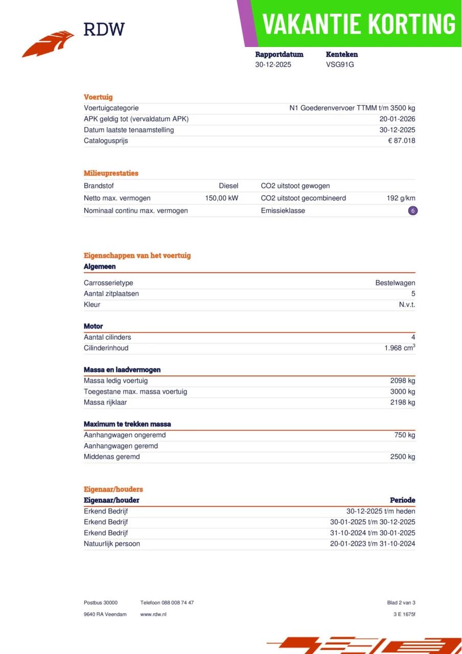 Hoofdafbeelding Volkswagen Transporter