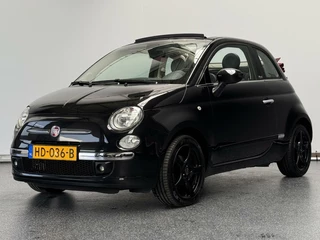 Fiat 500 0.9 TwinAir Cabriolet | Leer | Digitaal display