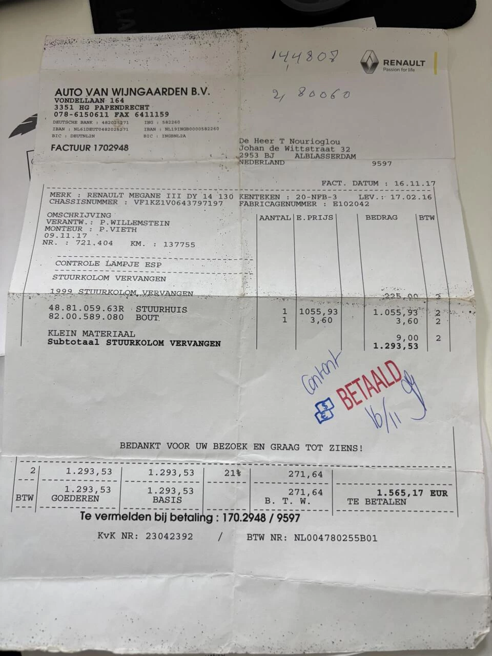 Hoofdafbeelding Renault Mégane Estate