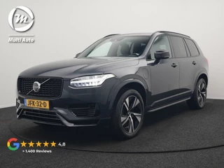 Volvo XC90 T8 Recharge AWD R-Design 7-Persoons Long Range Plug In Hybrid 456pk Dealer O.H. PHEV | Panodak | Head Up | 360 Camera | Adaptive Cruise | Lederen Sportstoelen Ventilatie & Memory | Bowers & Wilkins | Navigatie | Blis | DAB |