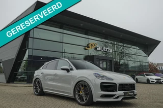 Porsche Cayenne Coupé 3.0 E-Hybrid 462PK Krijtgrijs SportDesign Luchtvering *SOH 82%* Lightweight Package Carbon Dak 4-wielsturing NLauto
