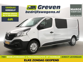 Renault Trafic 1.6 dCi L2H1 Marge Dubbele Cabine 5 Persoons Airco Cruise Navi PDC Elektrpakket Trekhaak