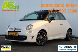 Fiat 500 1.0 Hybrid Hey Google Schuifdak 15 inch LMV Half Leder Carplay Navigatie Airco Cruise Control