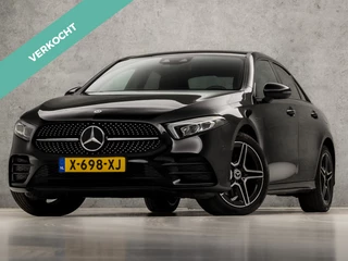 Mercedes-Benz A-Klasse 250 e AMG Sport 218Pk Automaat (GROOT NAVI, SFEERVERLICHTING, WIDESCREEN, STOELVERWARMING, LEDER/ALCANTARA, GETINT GLAS, LED KOPLAMPEN, LANE ASSIST, NIEUWSTAAT)