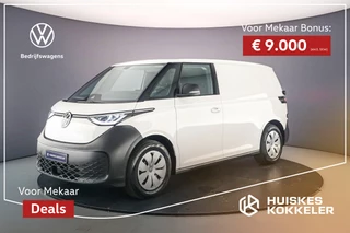 Hoofdafbeelding Volkswagen ID. Buzz Cargo Volkswagen ID. Buzz Cargo Economy Business 79kWh 286pk > Netto-ACTIE-Prijs; bij koop of leasen via HK / excl. kosten rijklaarmaken < | ACC | All-season banden | Achteruitrijcamera |