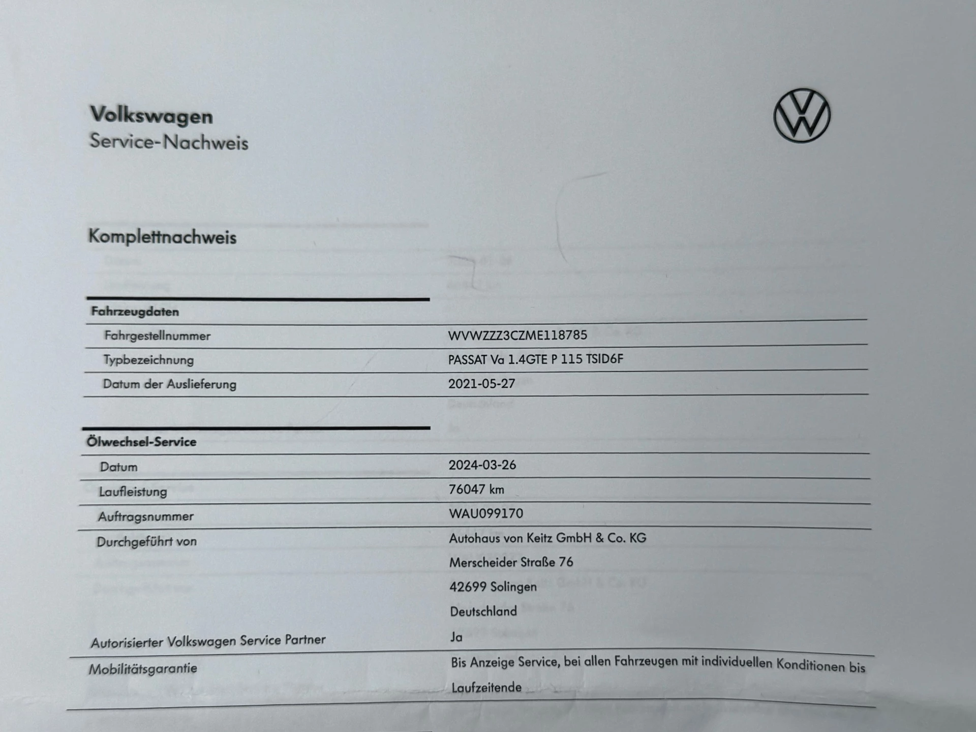 Hoofdafbeelding Volkswagen Passat