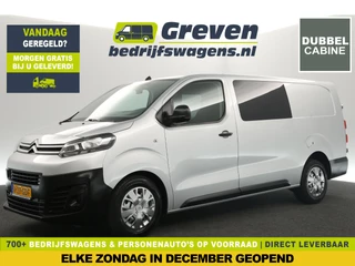 Citroën Jumpy 2.0 BlueHDI L3H1 Marge Dubbele Cabine 5 Persoons Airco Carplay Cruise Navi PDC Trekhaak