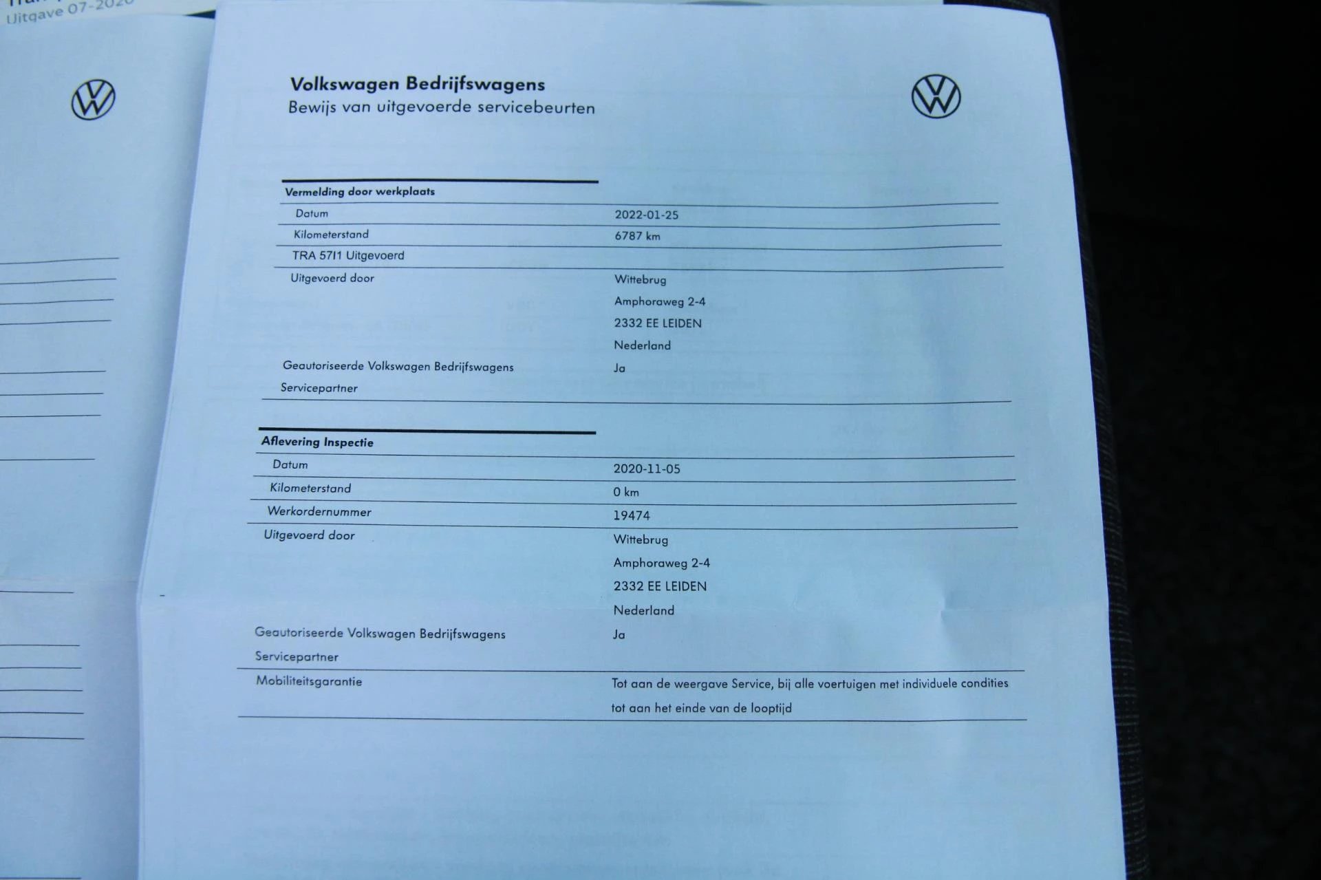 Hoofdafbeelding Volkswagen Transporter