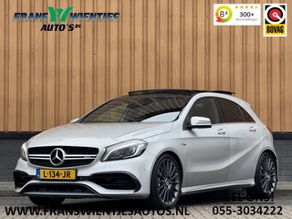 Hoofdafbeelding Mercedes-Benz A-Klasse Mercedes-Benz A-Klasse AMG 45 4MATIC | Cruise Control | Panoramadak | Achteruitrijcamera | Stoelverwarming | Parkeersensoren | Navigatie | Stop&Go |