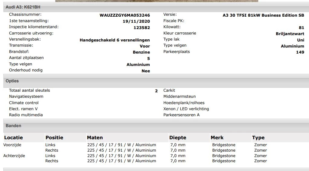 Hoofdafbeelding Audi A3