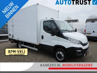 Iveco Daily 35C14 2.3 140PK, Airco, Dubbel lucht, Laadbak: L*B*H = 424*211*220 / Lading vastzetrail op 110 cm, Zijdeur rechtsachter, Laadklep Anteo 800 KG, Plateau van 160 cm, Met afstandsbediening en rolstops