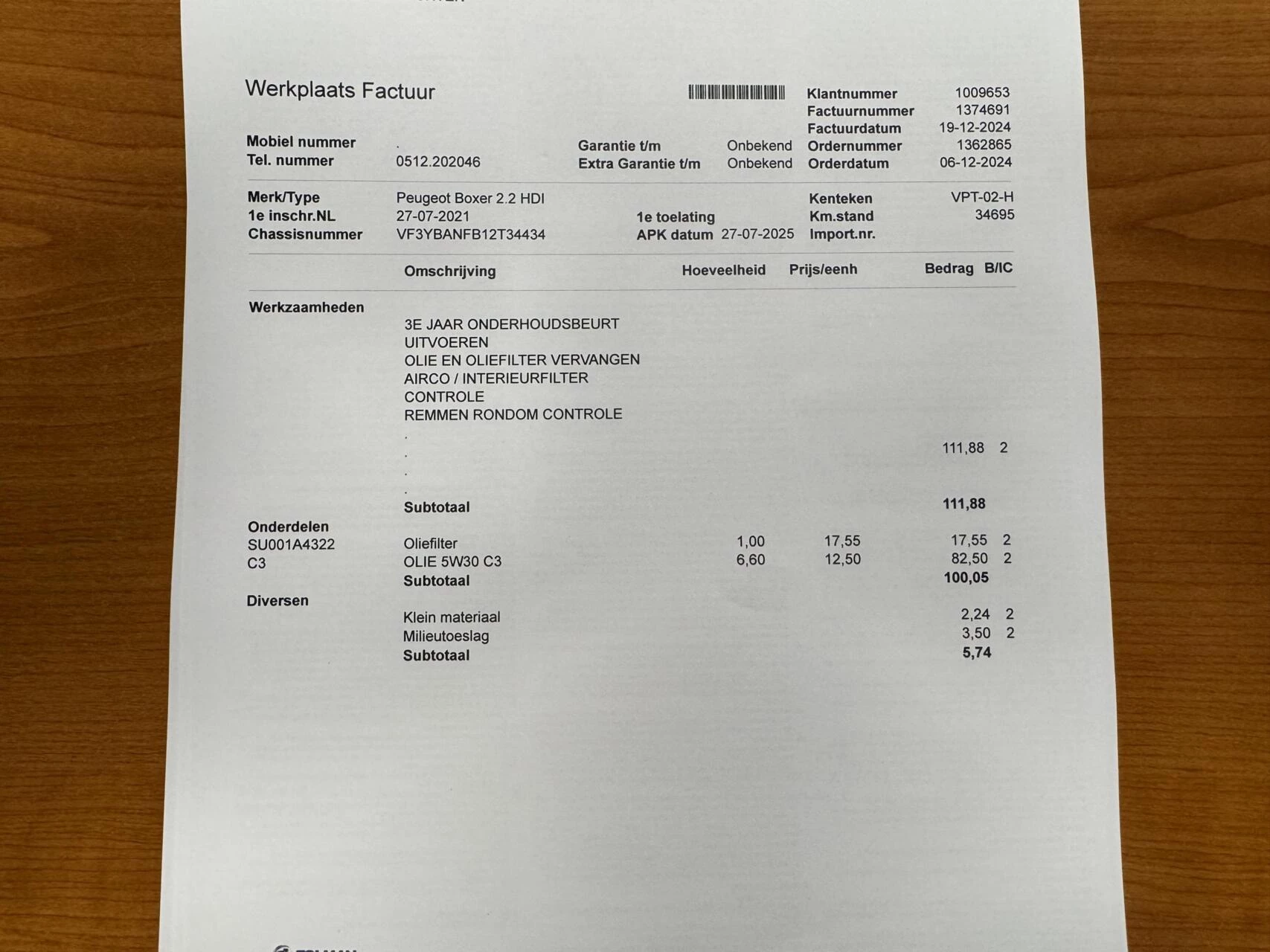 Hoofdafbeelding Peugeot Boxer