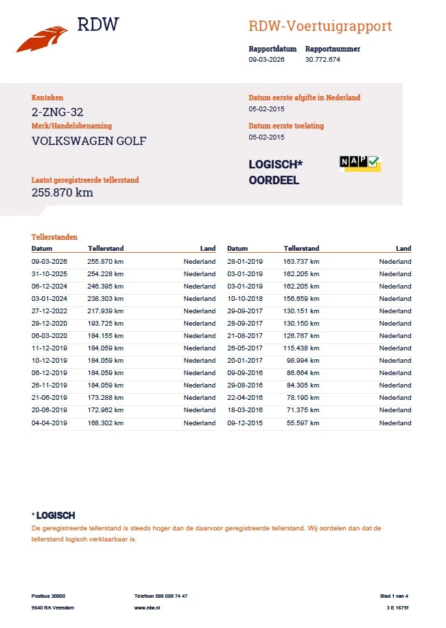 Hoofdafbeelding Volkswagen Golf