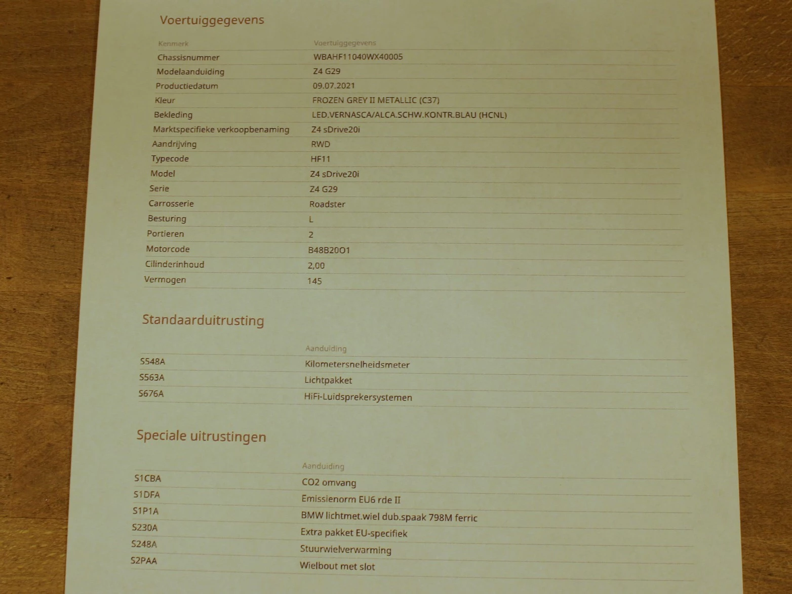 Hoofdafbeelding BMW Z4