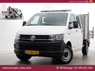 Volkswagen Transporter T6 2.0 TDI 150pk Lang D.C. Open laadbak met Palfinger laadkraan 08-2017