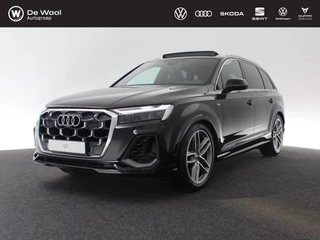 Audi Q7 Pro Line S 55 TFSI e 394 pk quattro | Sportstoelen plus voorin | Glazen panoramadak | Assistentiepakket plus, remote parkeerassistent plus