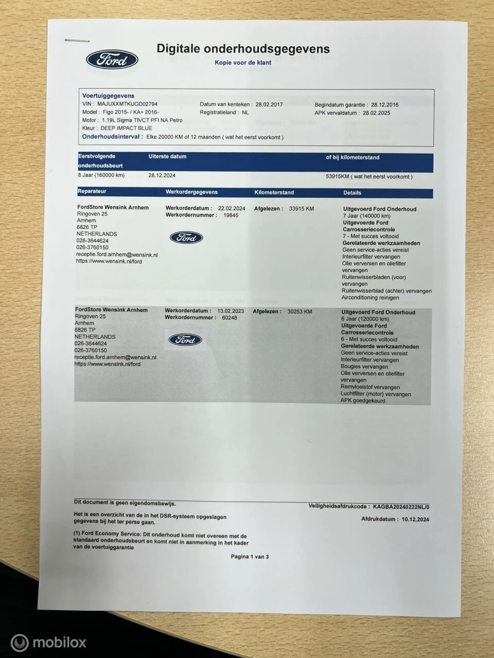 Hoofdafbeelding Ford Ka