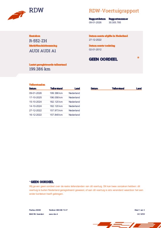 Hoofdafbeelding Audi A1