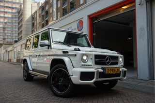 Mercedes-Benz G-Klasse AMG 63 Designo Aut7 | CARBON | Schuif/ kanteldak | Harman Kardon | Distronic Plus (adaptive cruise) | Stoelventilatie + 4x stoelverwarming | Trekhaak | Entertainment systeem achter passagiers