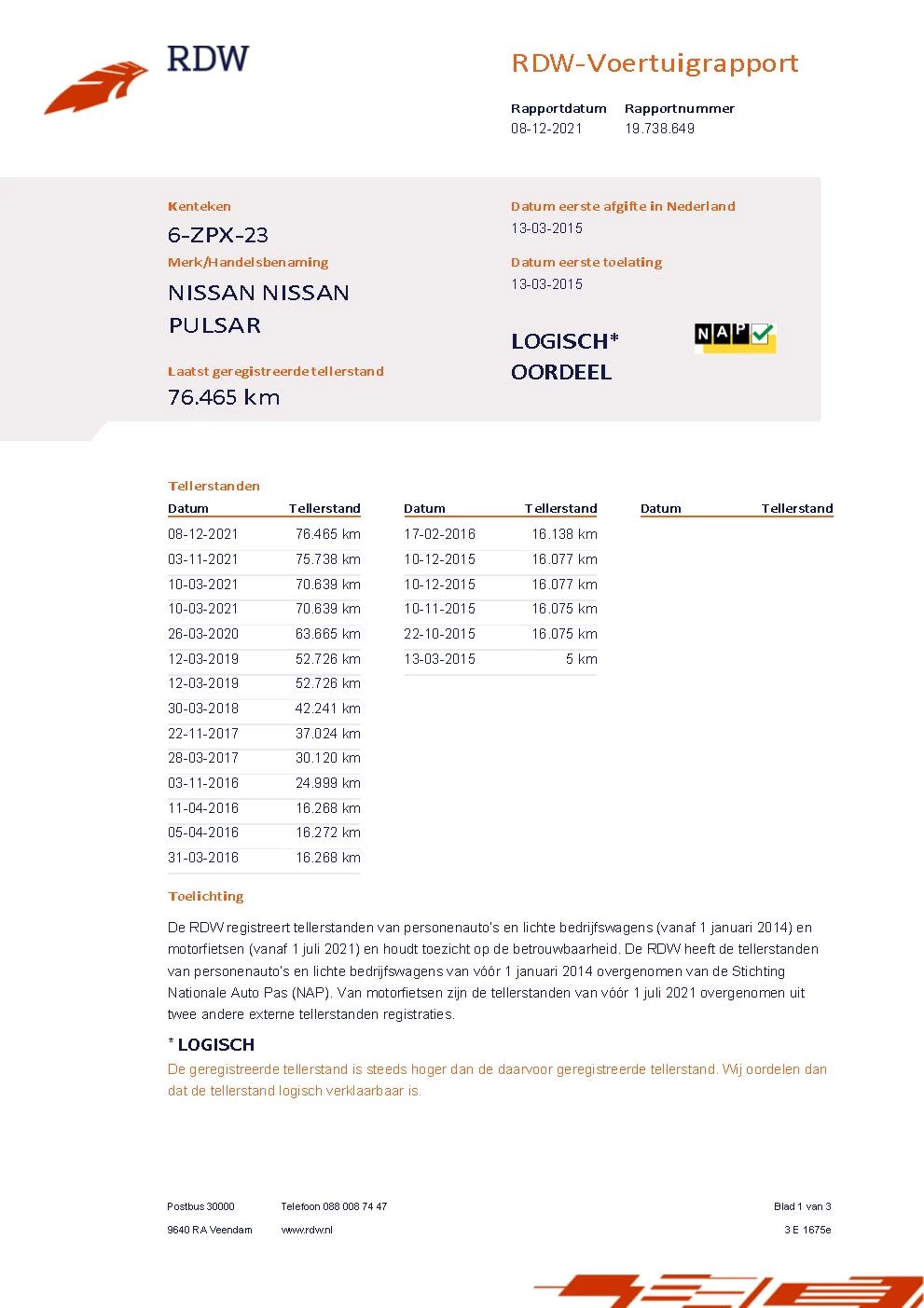 Hoofdafbeelding Nissan Pulsar