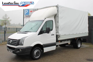 Volkswagen Crafter 2.0 TDI 163 pk Pick Up met Huif / Open Laadbak Airco, Cruise Control, Dakspoiler, 3-Zits