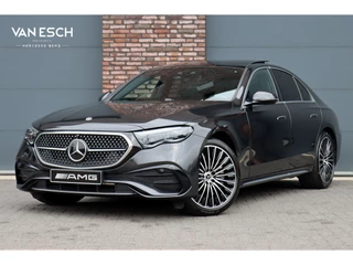 Mercedes-Benz E-Klasse 450 4MATIC AMG Line Premium+ | Luchtvering | Hyperscreen | Achterasbesturing | Massage | Nappa Leder | Stoelventilatie | Soft-Close | Trekhaak | Burmester | HUD | Verwarmd Stuurwiel |