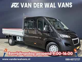 Peugeot Boxer 2.2 Blue HDi 140pk Pick-up 7 Persoons Dubbele cabine open laadbak Euro6 Airco | 7-Zits | 3000kg trekvermogen / 1253kg laadvermogen