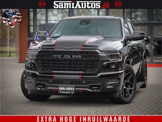 Dodge Ram 1500 Limited Night High Output 540HP 706Nm | Massage + Full Option | De Meest Luxe en Volle Pick-Up in zijn Klasse | Comfortabele Dubbele Cabine met Royale 5 Zitplaatsen | BPM vrij | Nu Leverbaar uit Voorraad | Voorraad Nr 2357 - 5182