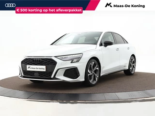 Audi A3 Limousine 30 TFSI 110pk S-tronic Edition One · S Line ·  Apple/Android Car Play · Navigatie · Afneembare Trekhaak · P-Sensoren · 18'' Inch · Garantie t/m 13-03-2028 of 100.000km