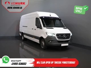 Mercedes-Benz Sprinter 519 3.0 CDI V6 Aut. L3H2 BPM VRIJ! LED/ Dubbel lucht/ 270Gr. Deuren/ Alarm III/ Navi/ Carplay/ Camera/ PDC/ Cruise/ Trekhaak/ Airco