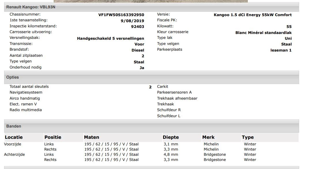 Hoofdafbeelding Renault Kangoo