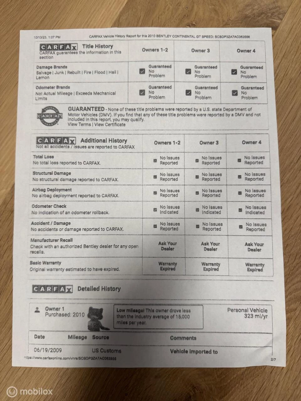 Hoofdafbeelding Bentley Continental GT